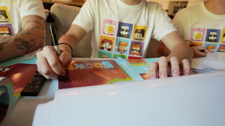 HAND SIGNED Skyblock Poster!