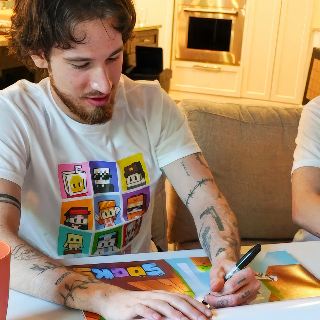HAND SIGNED Skyblock Poster!