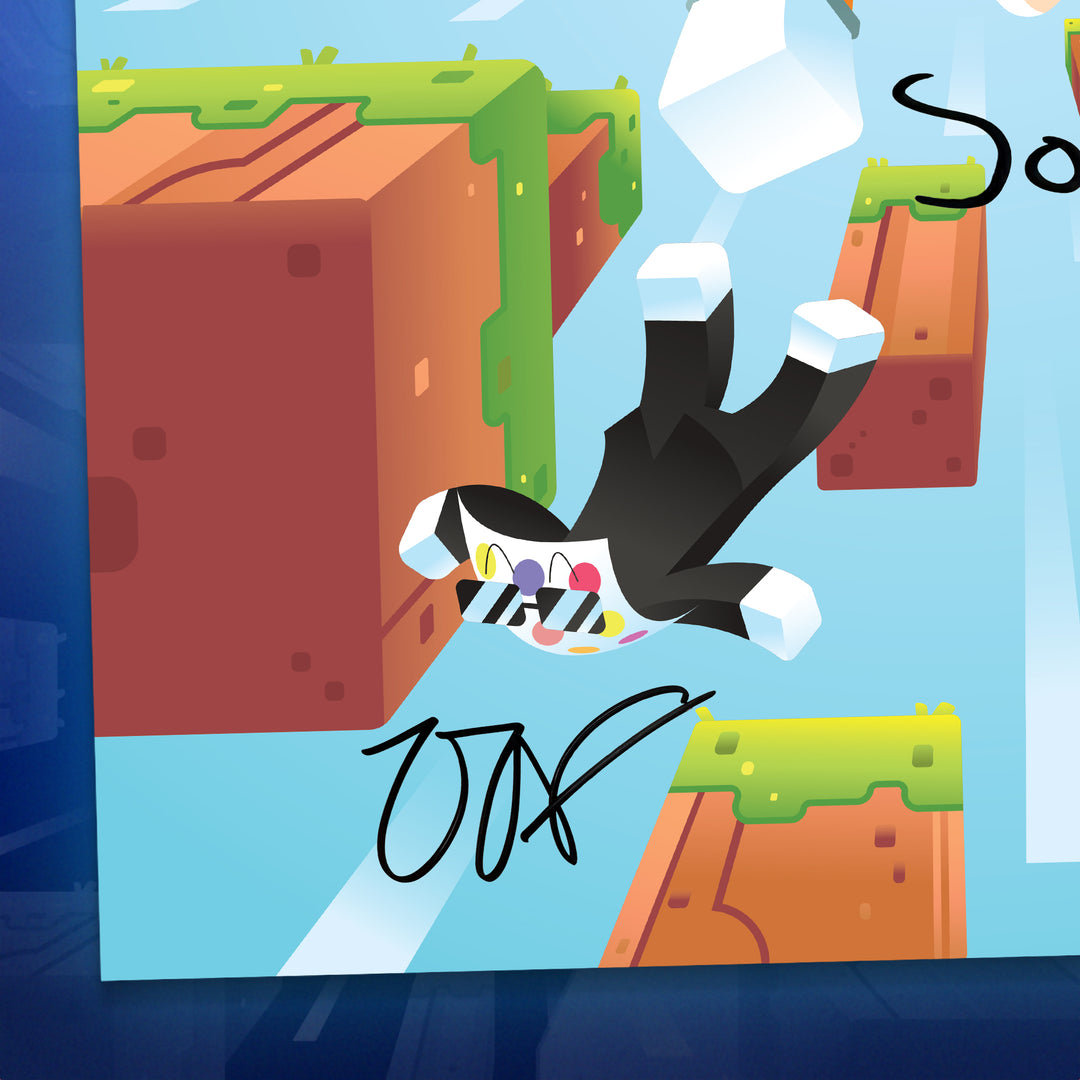 HAND SIGNED Skyblock Poster!
