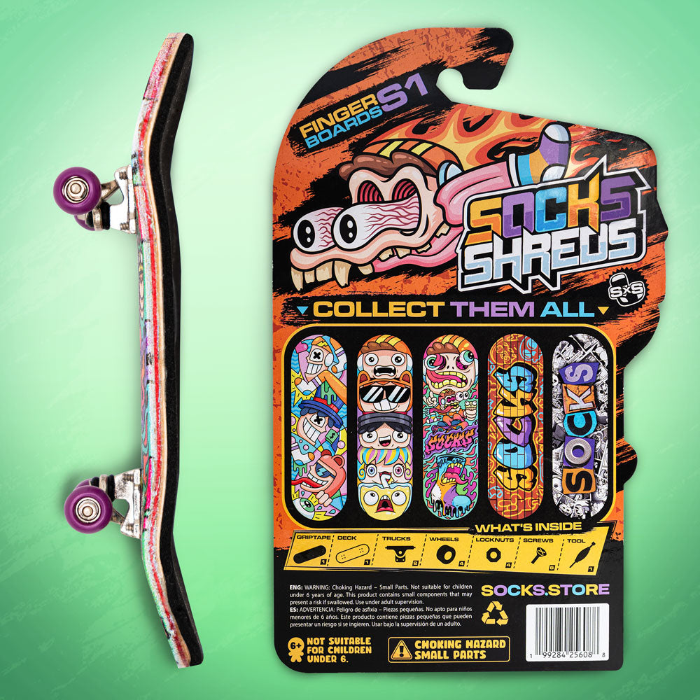 Socks Shreds Fingerboard Bundle