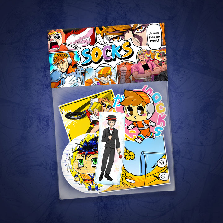 Socks Anime Sticker Pack