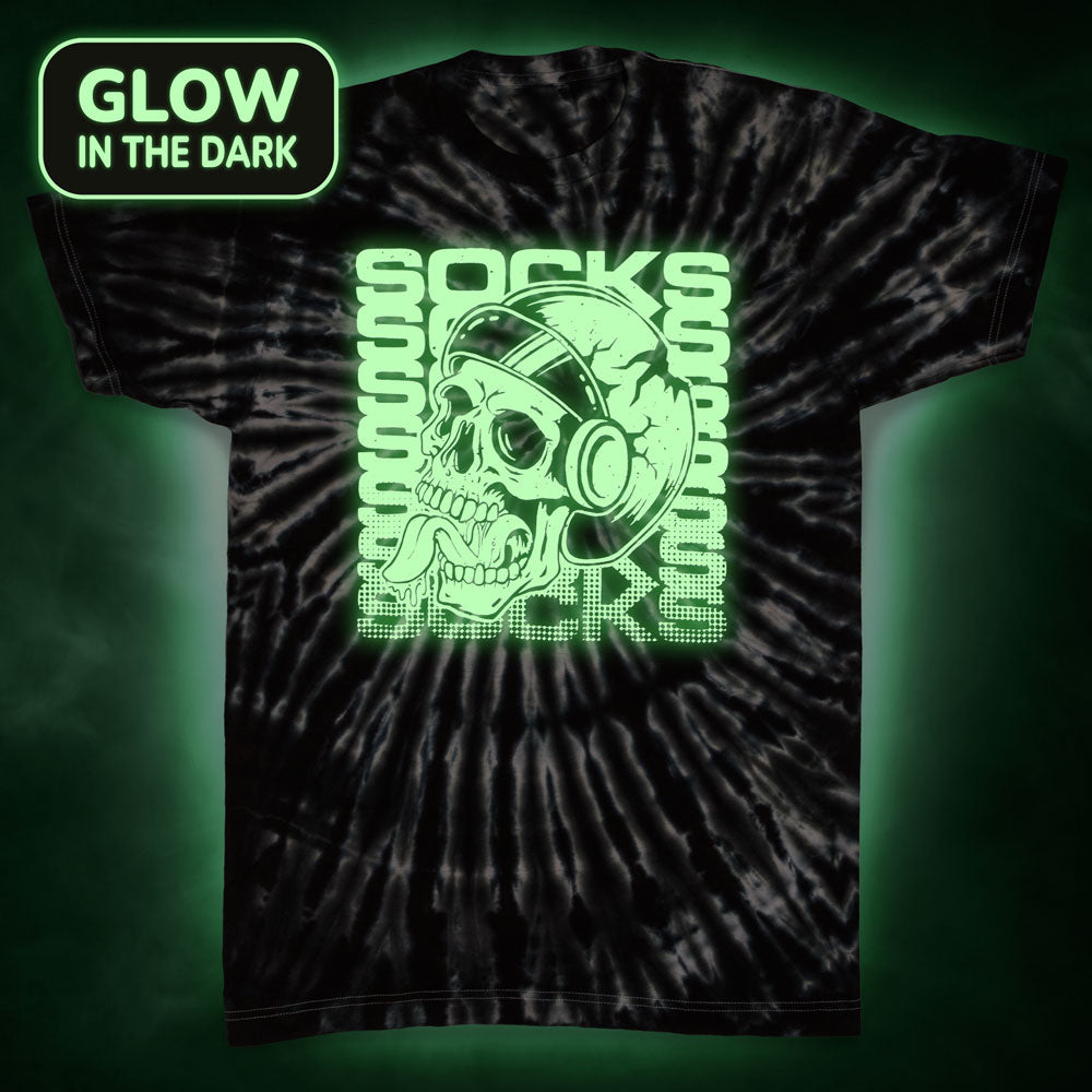 Socks Spooky Tie-Dye Shirt (Glow In the Dark)