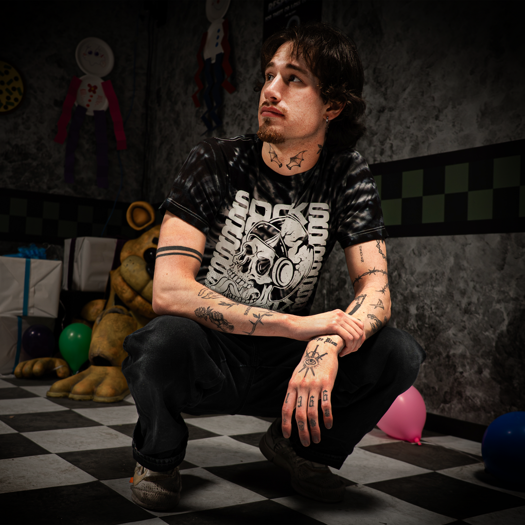 Socks Spooky Tie-Dye Shirt (Glow In the Dark)