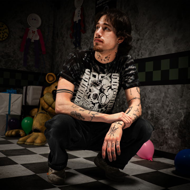 Socks Spooky Tie-Dye Shirt (Glow In the Dark)