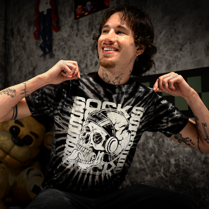 Socks Spooky Tie-Dye Shirt (Glow In the Dark)