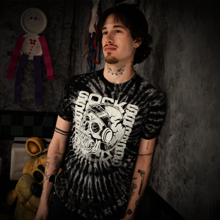 Socks Spooky Tie-Dye Shirt (Glow In the Dark)