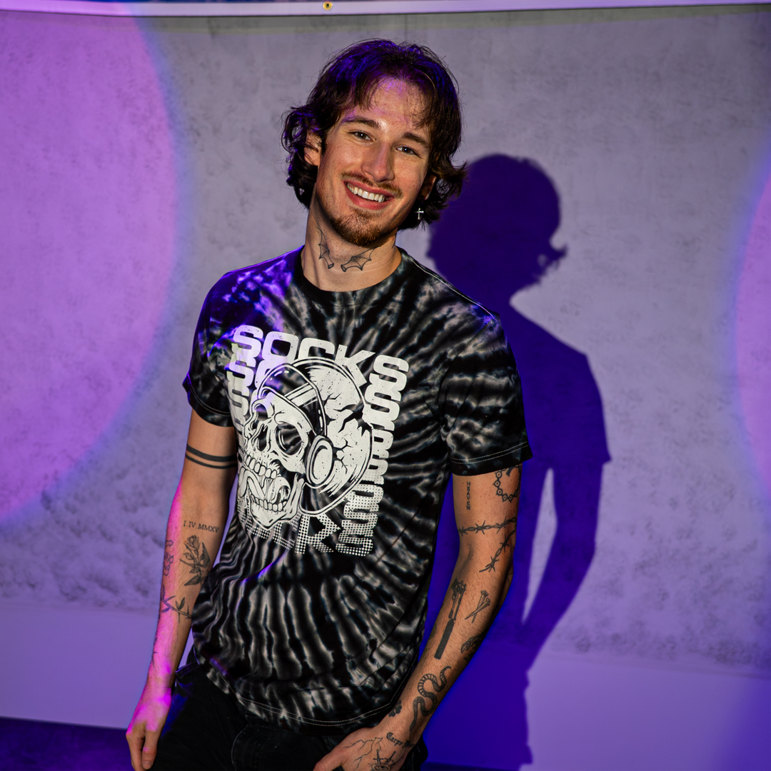 Socks Spooky Tie-Dye Shirt (Glow In the Dark)