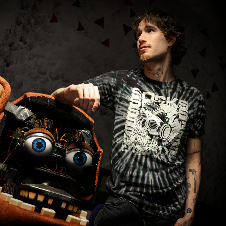 Socks Spooky Tie-Dye Shirt (Glow In the Dark)